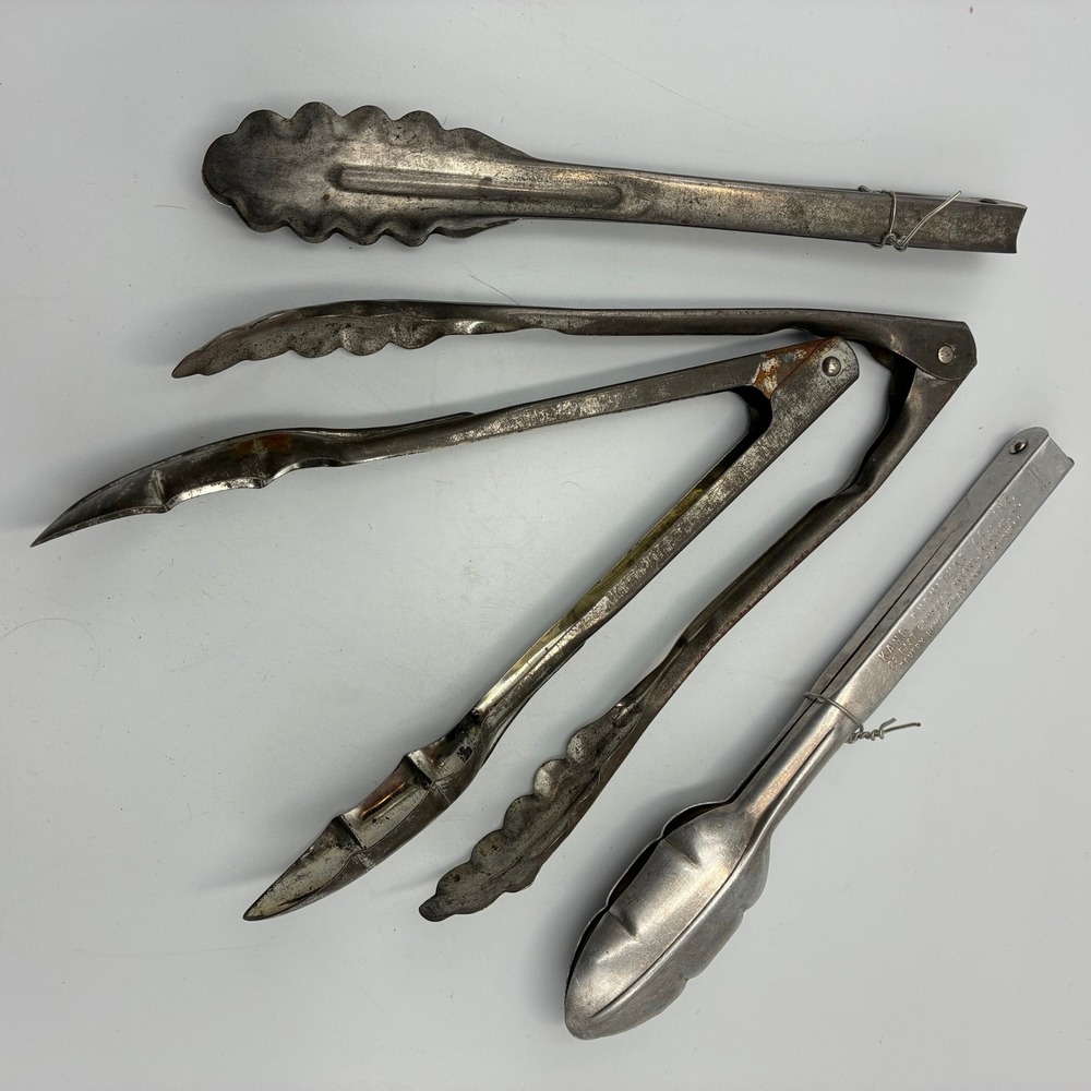 Vintage Advertising Metal Tongs Lot Shank Kane Salem Furniture Co Virginia VA